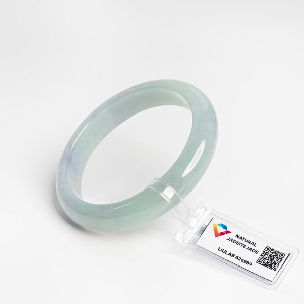 Vòng Ngọc Cẩm Thạch lam băng ni 58 Kèm Kiểm Định LIULAB