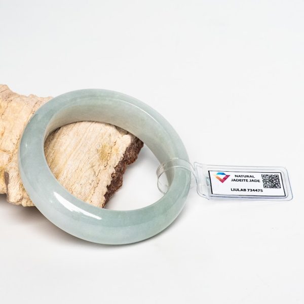 Vòng Ngọc Cẩm Thạch lam ni 55 Kèm Kiểm Định LIULAB