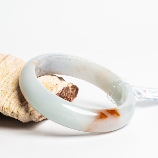 Vòng Ngọc Cẩm Thạch bạch ngọc huyết ni 59 Kèm Kiểm Định LIULAB